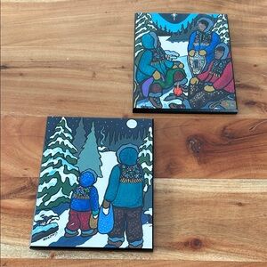 Nokomis Ojibwa Art Wall Prints on Mdf plaques